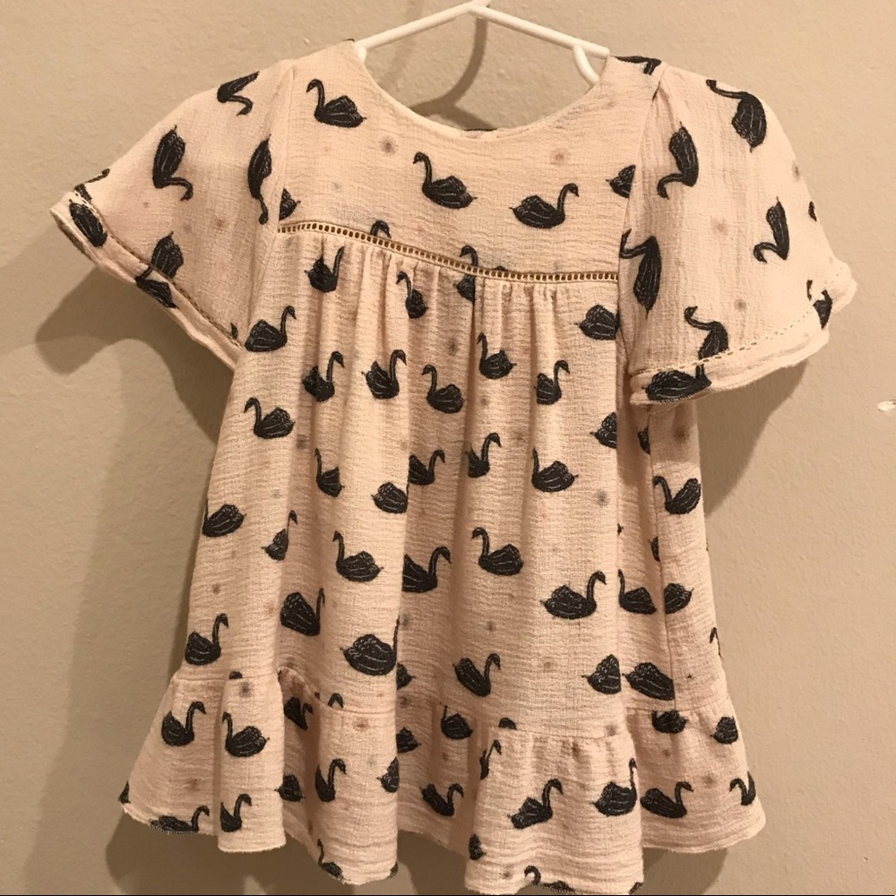Zara Baby Girl Swan Dress HTF